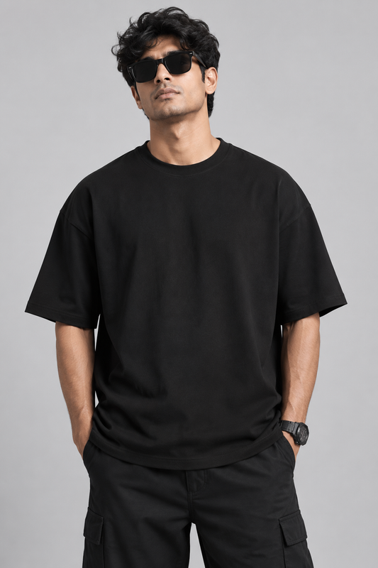 Plain Black Oversized T-Shirt