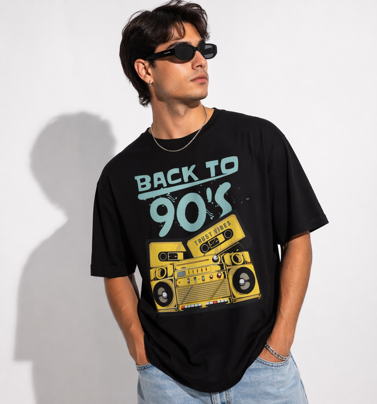 Back to 90’s Oversized T-Shirt | Premium Cotton | Unisex | Trustvibes