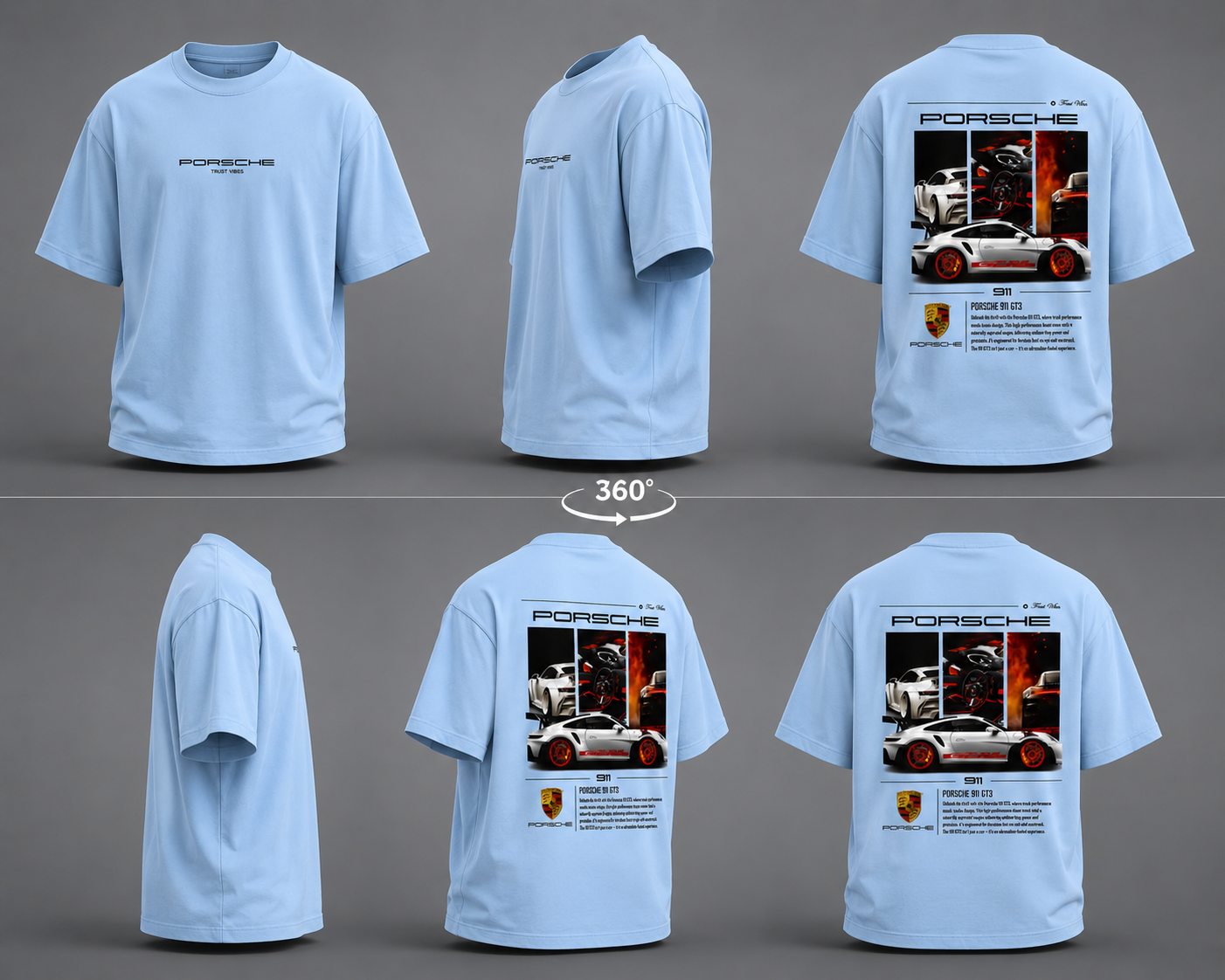 Porsche  INSPIRED 911 GT3 Oversized T-Shirt