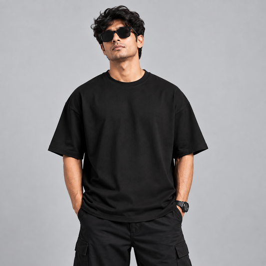 Plain Black Oversized T-Shirt