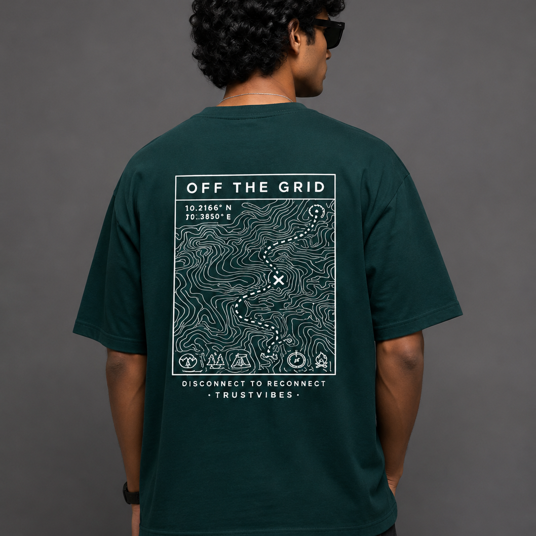 TrustVibes – Off The Grid Oversized T-Shirt
