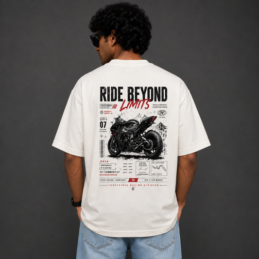 Ride Beyond Limits Oversized T-Shirt – Racing Division Collection