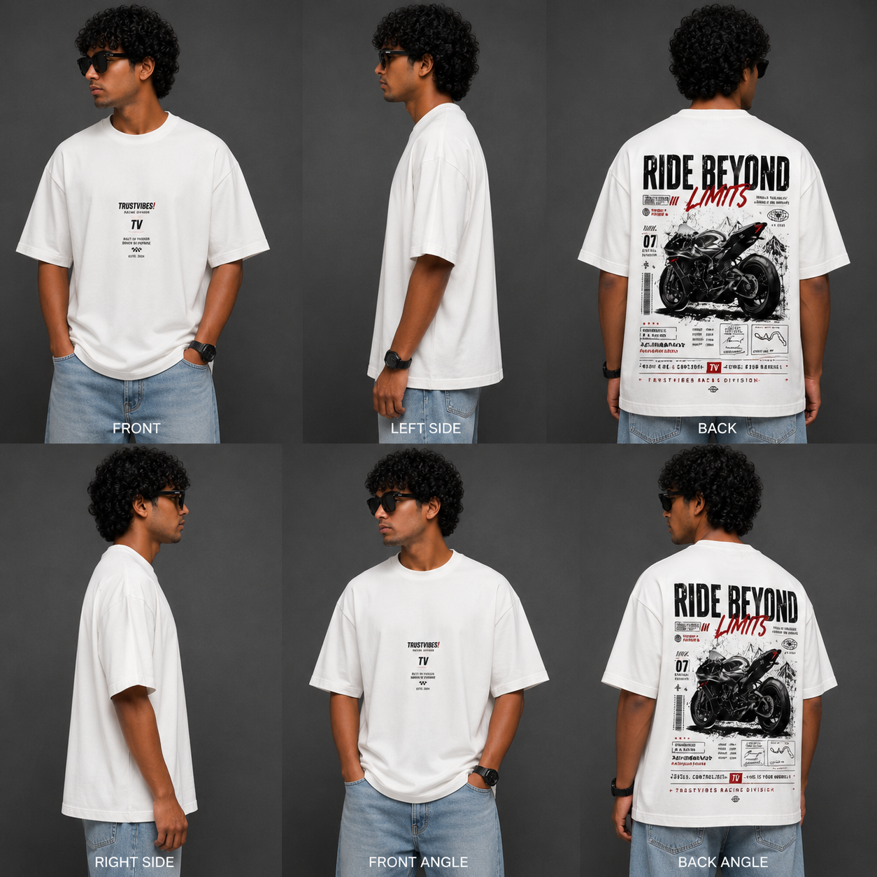 Ride Beyond Limits Oversized T-Shirt – Racing Division Collection