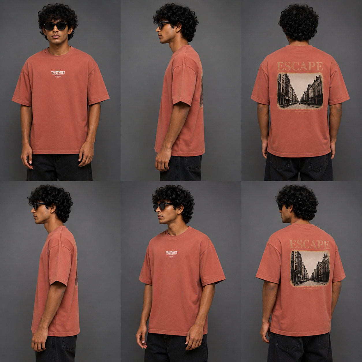 Escape Oversized T-Shirt – Vintage Streetwear Collection