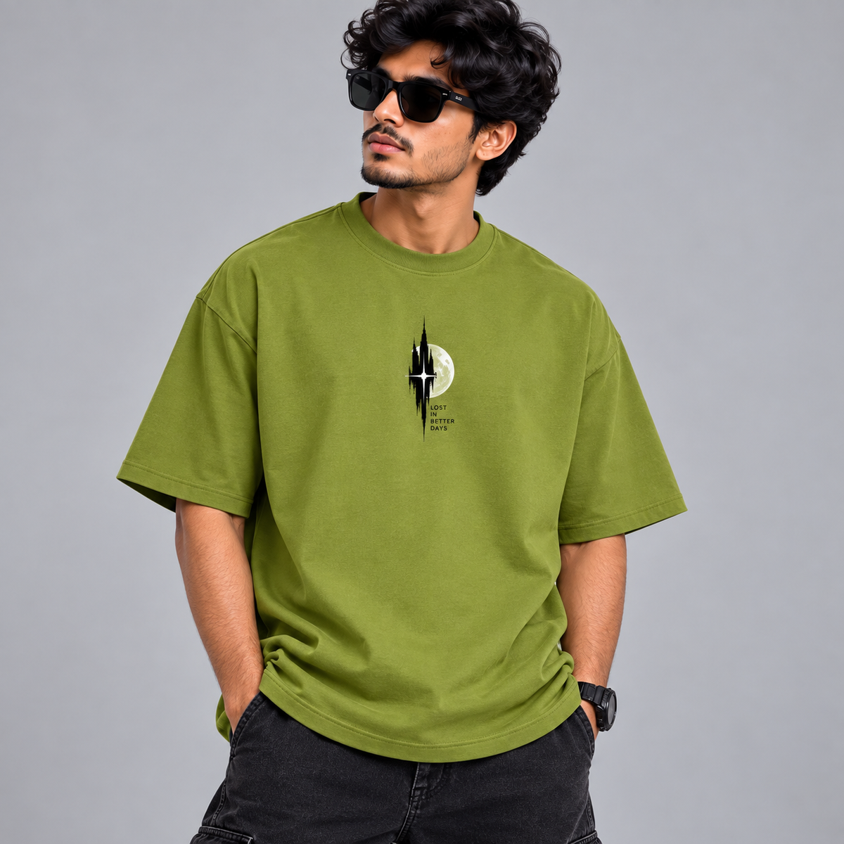 Lost in Better Days oversized T-shirt front