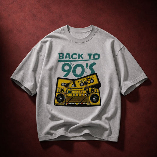 Back to 90’s Oversized T-Shirt – Trust Vibes