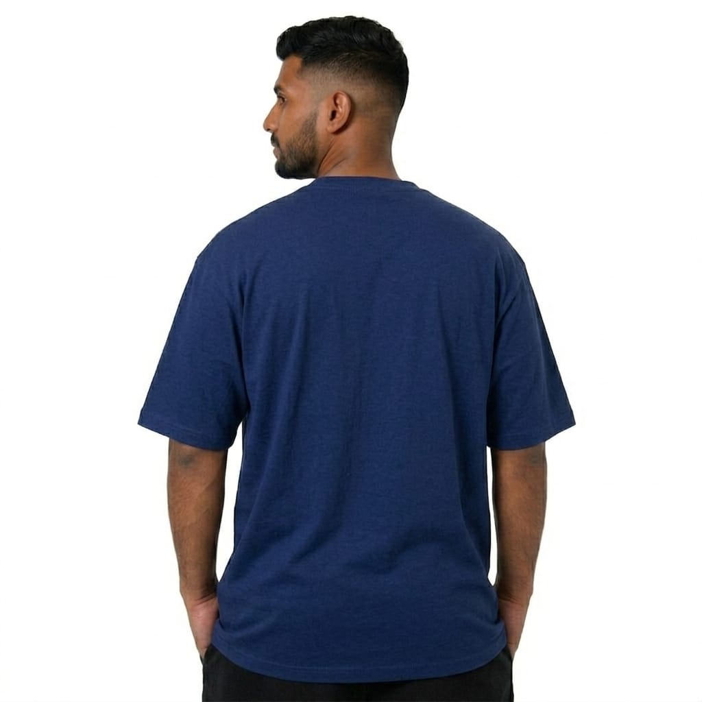 Boston Graphic Oversized T-Shirt – Navy | Premium Cotton | S–XL