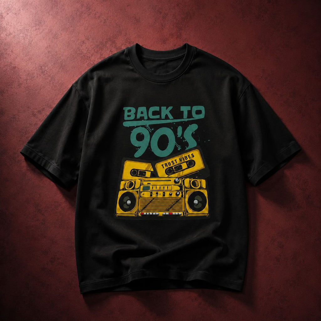 Back to 90’s Oversized T-Shirt | Premium Cotton | Unisex | Trustvibes
