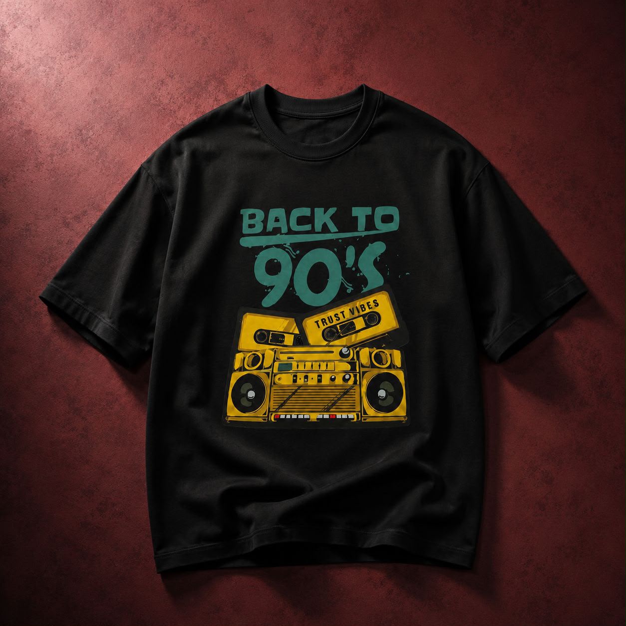 Back to 90’s Oversized T-Shirt | Premium Cotton | Unisex | Trustvibes