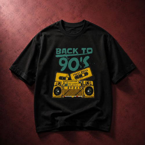 Back to 90’s Oversized T-Shirt | Premium Cotton | Unisex | Trustvibes