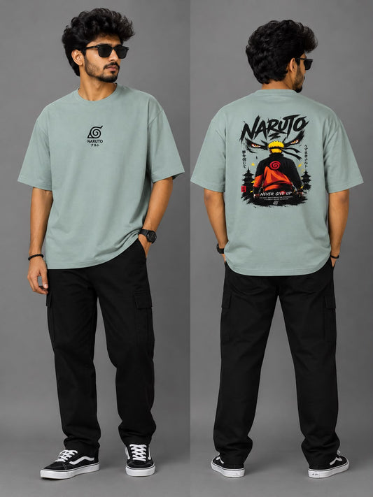 Naruto “Never Give Up” Oversized T-Shirt