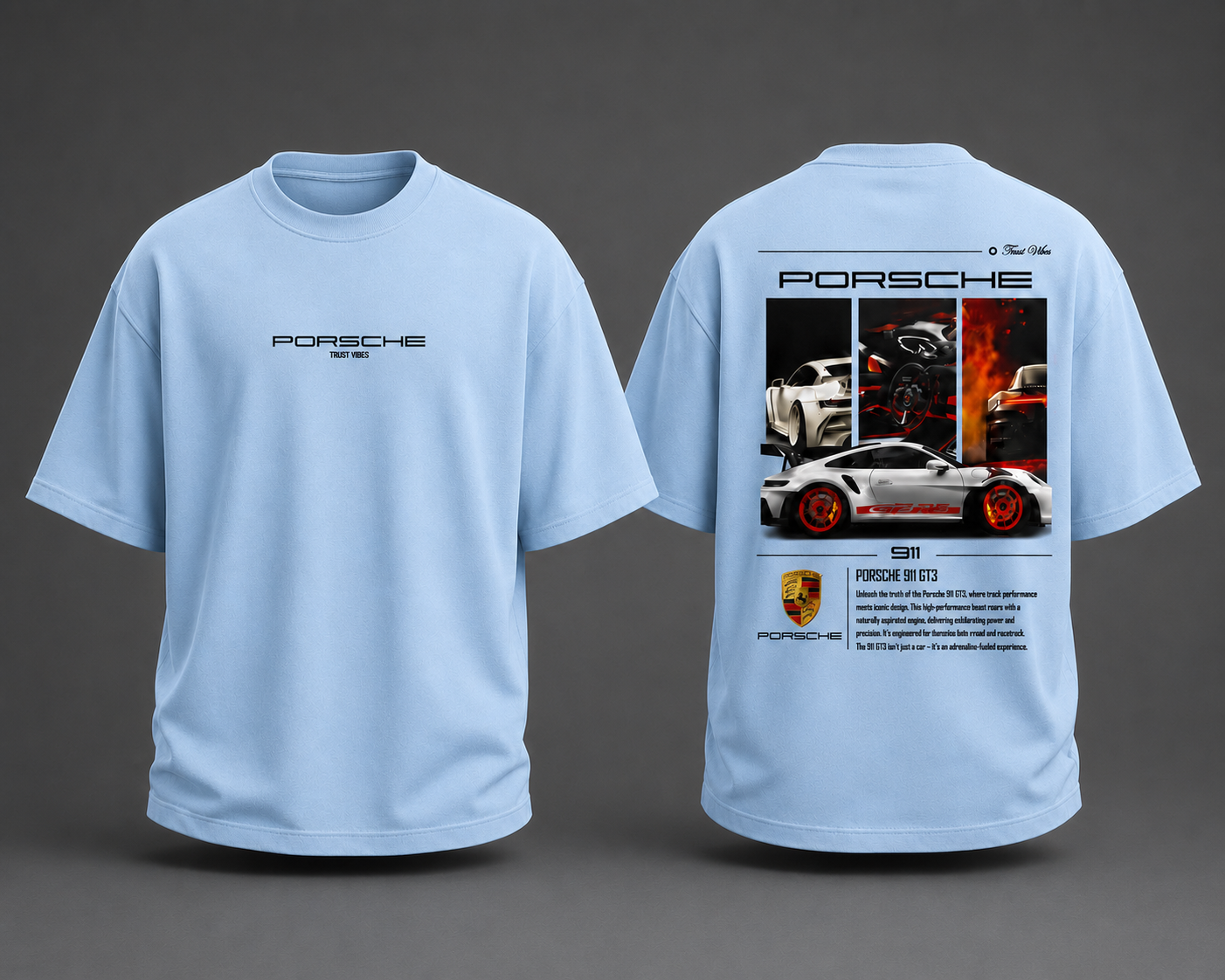 Porsche  INSPIRED 911 GT3 Oversized T-Shirt
