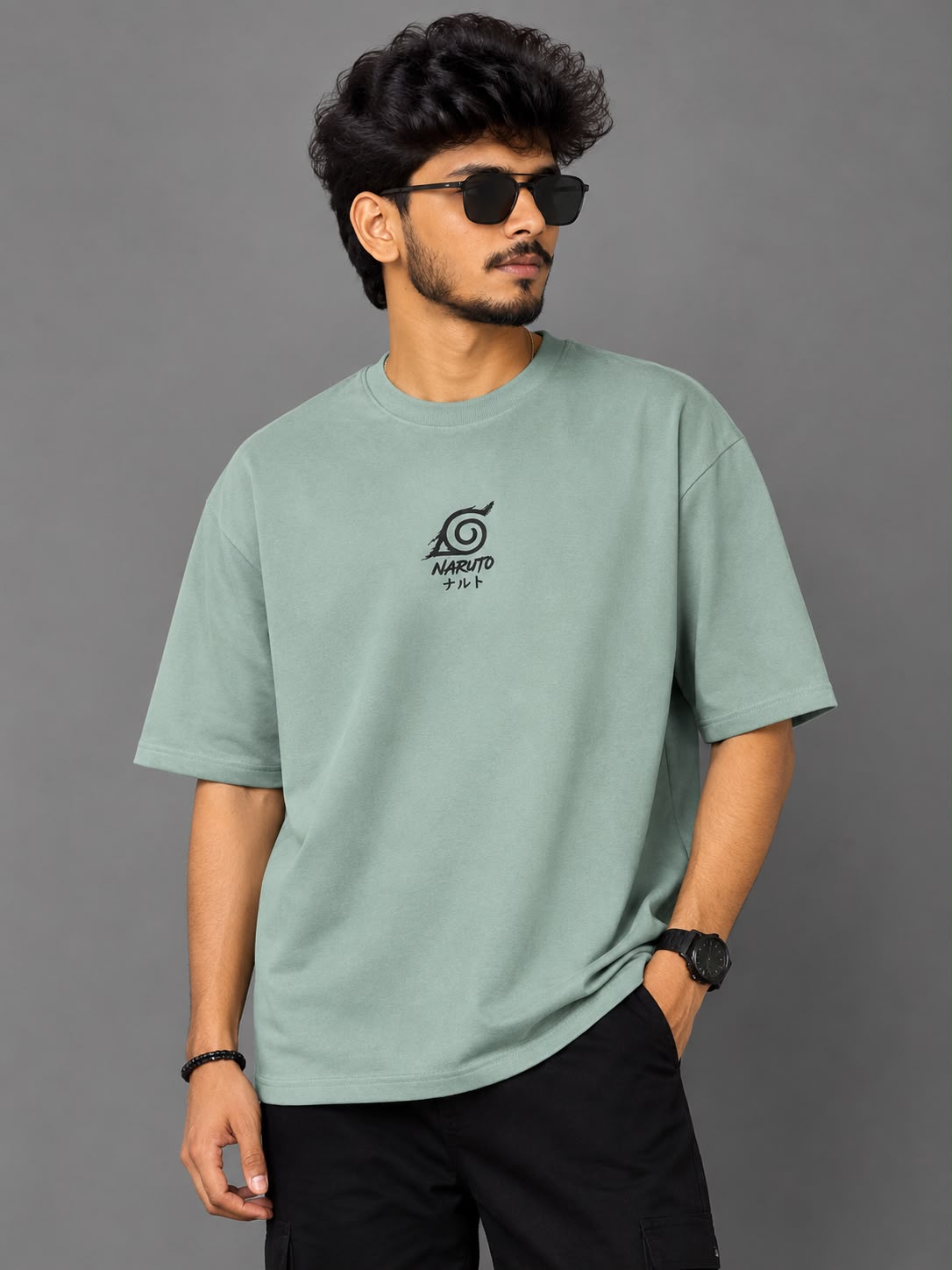 Naruto “Never Give Up” Oversized T-Shirt